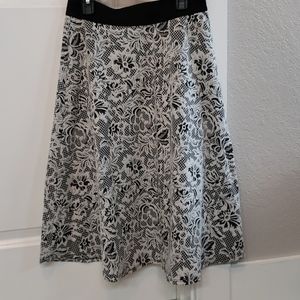 A-line knee length skirt